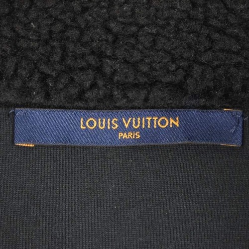 Louis Vuitton x NIGO 22SS Logo Embroidery Damier Fleece Jacket Black M - Picture 3 of 9