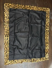 1 RALPH LAUREN LEOPARD Throw PILLOW SHAM 100% Cashmere European 26x26 inch New