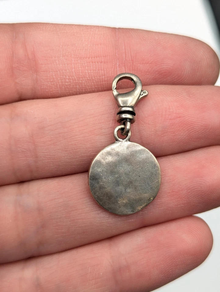 SILPADA Sterling Silver 925 Charm Initial Letter Lowercase "n" with CZ  - Image 3 of 4