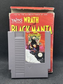 Nintendo NES - Wrath The Black Manta  - TESTATO No Manuale Etichetta Danneggiata