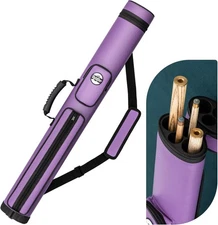 Pool Cue Case, 2x2 Stick Case (Not for Fit 2-Piece Up to 58, Purple 