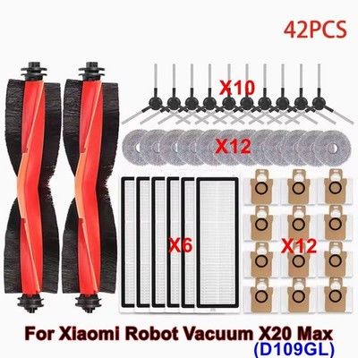 For Xiaomi Robot Vacuum X20 Max Main Side Brush Filter Mop Cloth Parts ACUS lot
