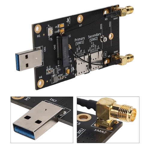 M.2 To USB3.0 With SIM Card Slot Antenna Connector For 3G/4G/5G Module Adapte FY - Afbeelding 19 van 24