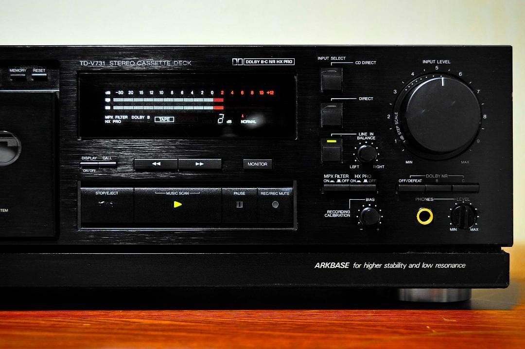 Victor TD-V731 3-Head Stereo Cassette Deck Used, Stable