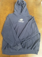 Hollister Switzerland Winter Resort Navy Blue Fleece Pullover Hoodie XL women’s 
