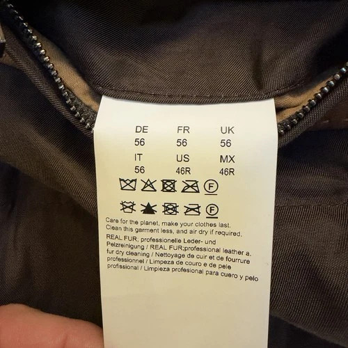 HUGO BOSS $1800 BOSS Mury Down Fill Leather Jacket 46R - BROKEN ZIPPER - NWT image 12