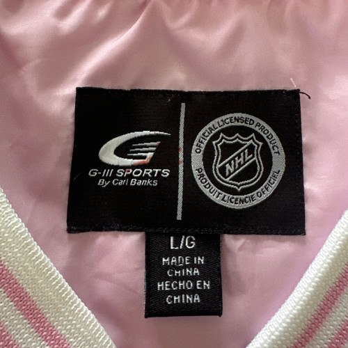 BUFFALO SABRES Womens Large Pink Windbreaker V-Neck Pullover NHL Hockey Outdoor - Picture 10 of 14