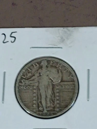 1925-P Standing Liberty Quarter - Very Good - VG - 90% Silver