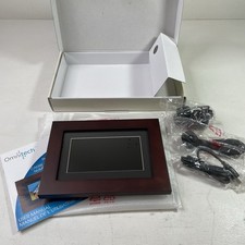 Digital Photo Frame 7 Cherry Wood Omnitech SD/MMC/MS/xD/Memory Card/USB