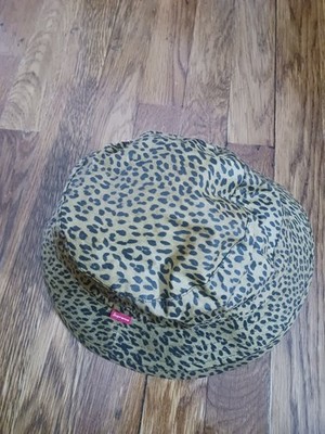 Women's Sz M Barbour Supreme Waxed Bucket Hat Leopard Print