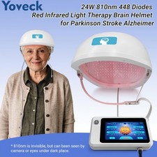 24W 810nm 4 Independent Zones NIR Light Therapy Helmet 448 Diodes for Alzheimer