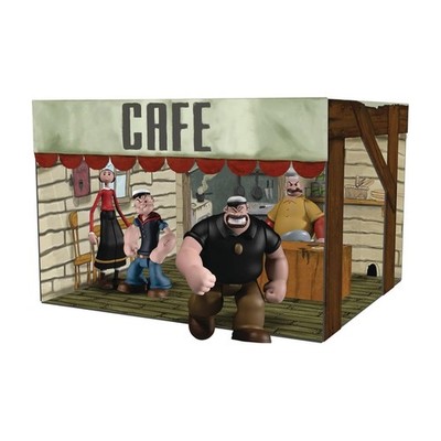 Mezco Toyz 5 Points Popeye Deluxe Box Set Action Figures and Playset New
