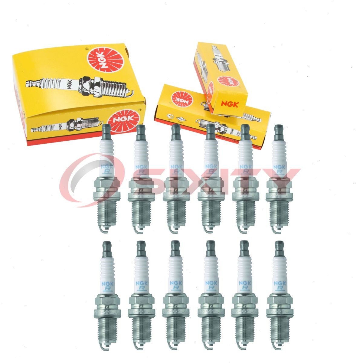 12 pcs NGK Standard Spark Plugs for 2003-2005 Mercedes-Benz C320 3.2L V6 - ig
