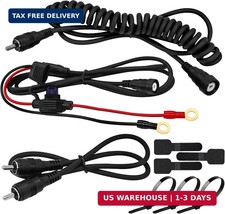 Snowmobile Helmet Heated Shield Cord, RCA Plug Heated Cord for Heated Most Elect