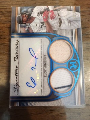 2023 Topps Museum Collection Eloy Jimenez Signature Swatches /20 #SWDRA-EJ Auto