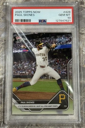 2025 MLB Topps Now PAUL SKENES #428 (PSA 10)
