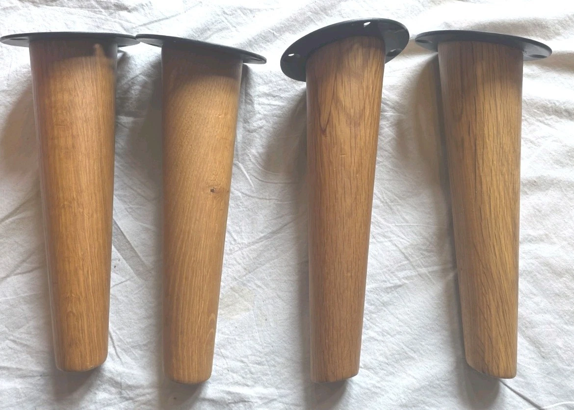 Four Wooden Legs For Low Table, Footstool, Sofa? (401)