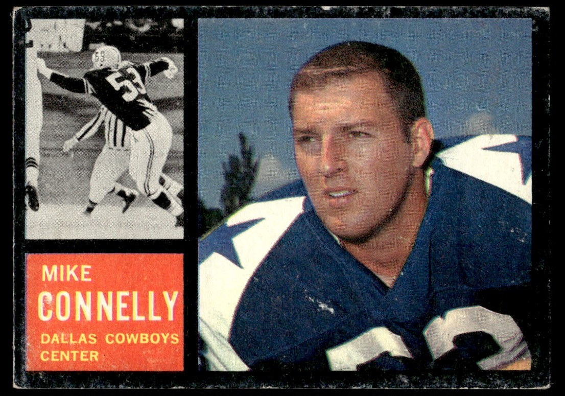 1962 Topps Mike Connelly Rookie Dallas Cowboys #44