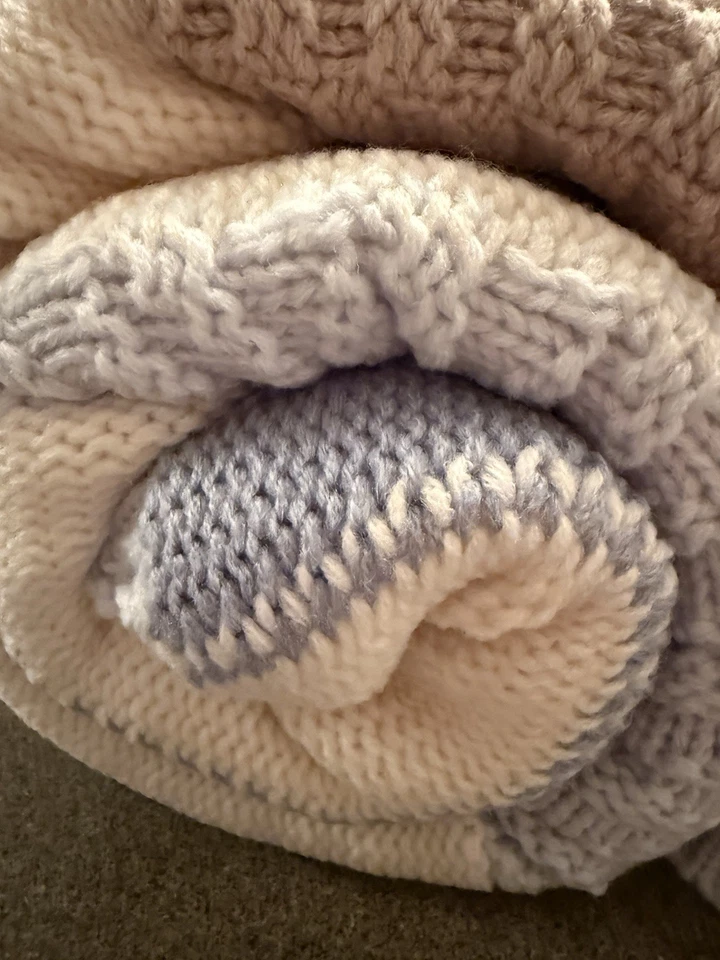 Manta de bebé Sherpa Pottery Barn Kids Lion Patchwork, nueva con etiquetas Foto 3 de 4