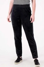 Isaac Mizrahi Live! Soho Petite Double Faced Velour Pant Black