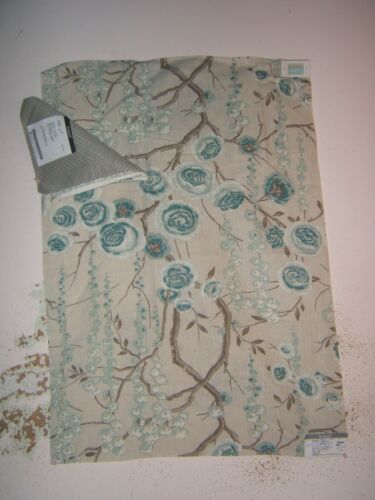 Kravet, Peonytree, Remnant, Floral, 25.50" W X 36" L, Color Aquamarine Multi - Picture 2 of 3