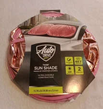 AUTO DRIVE Twist Sun Shade PINK