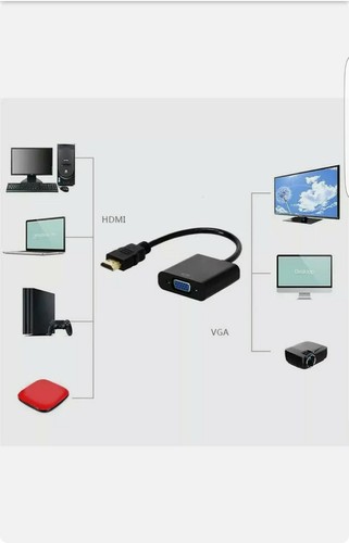 HDMI INPUT to VGA OUTPUT-HDMI to VGA Converter Adapter for PC DVD TV Monitor - 第 1/10 張圖片