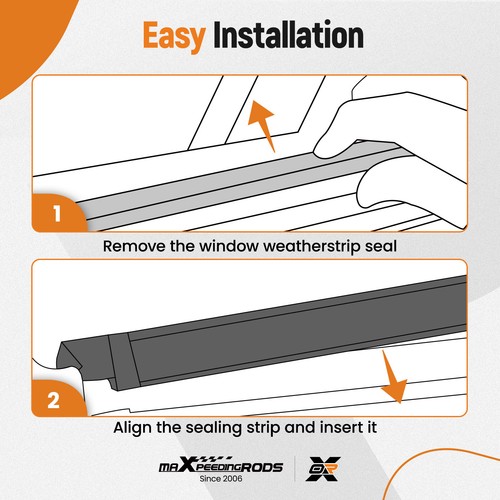 Window Weatherstrip Molding Trim Seal for Dodge Ram 1500/2500/3500 2009-2023 - Picture 3 of 10