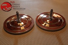 Chevy Truck 5 Chrome Exterior Mirror Heads Ribbed Pair Free Shipping