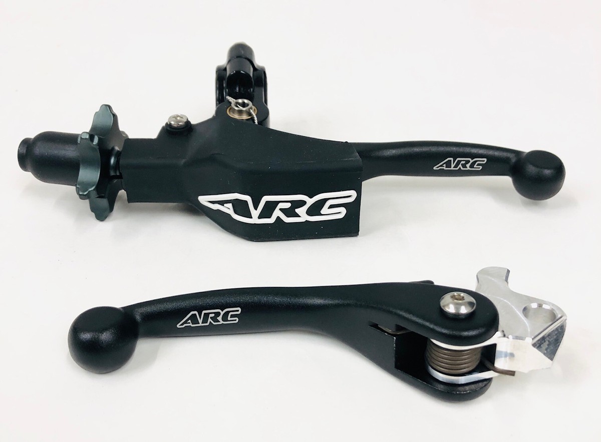 ARC Front Brake DC-8 Clutch Perch Levers Aluminum Shorty Black