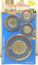 SINK SCREENS STRAINERS 1 PACK OF 4PC. 4 SCREENS TOTAL