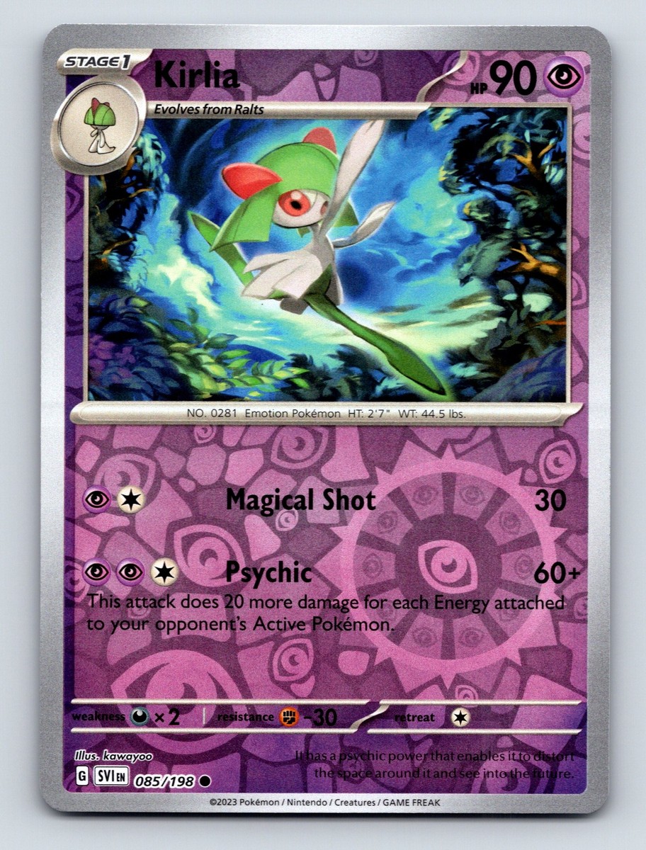Stage 1 Kirlia HP 90 Magical Shot Psychic Attack Rarity Purple | eBay