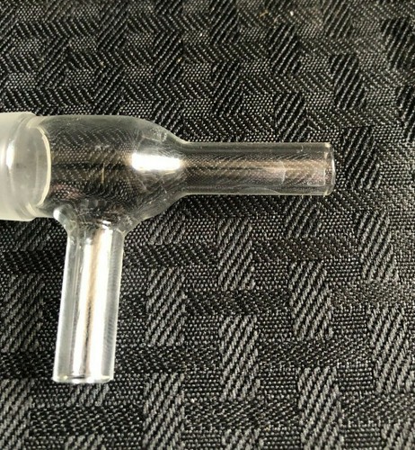 Laboratory Glass 19/22 Septum Inlet Adapter w/ 9mm O.D. Sidearm Z101311 - Picture 6 of 6