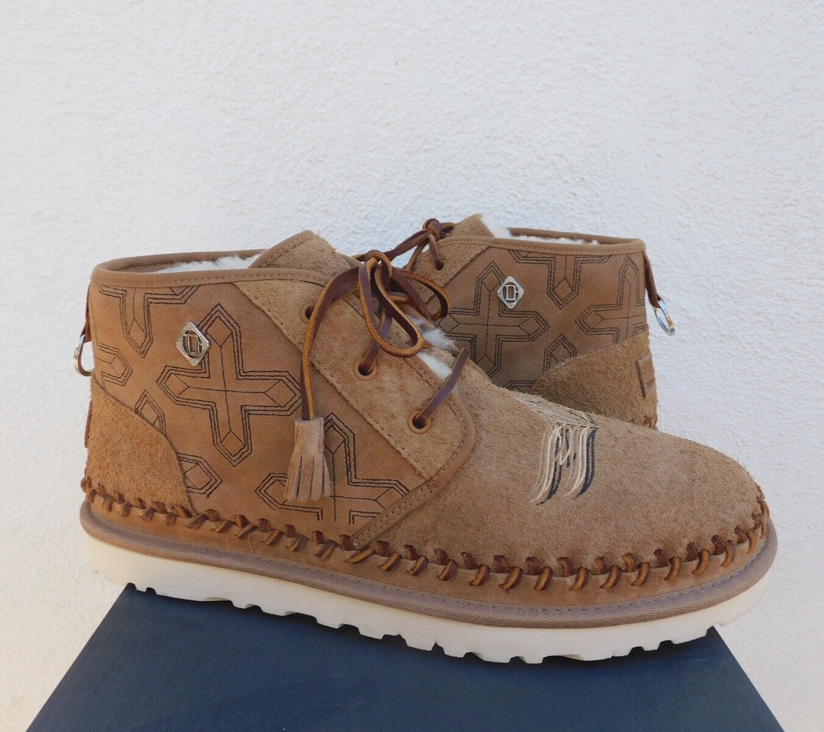 UGG X CHILDREN OF DISCORDANCE CHESTNUT NEUMEL BOOTS, MEN US 13