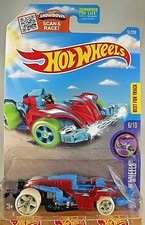 2016 Hot Wheels Target Spring Card #51 HW Glow Wheels 6/10 WATTZUP Red/Blue Vari