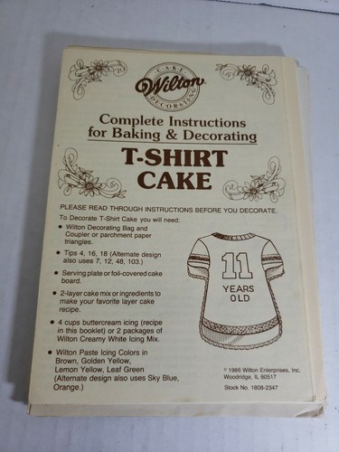 Wilton Cake Pan Instruction Booklets - You Choose - Shapes Pans Pamphlet Book - Picture 3 of 10