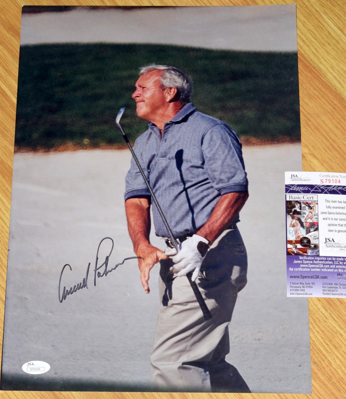 Arnold Palmer Autographed Signed 11X16" Photo #5 - JSA COA 