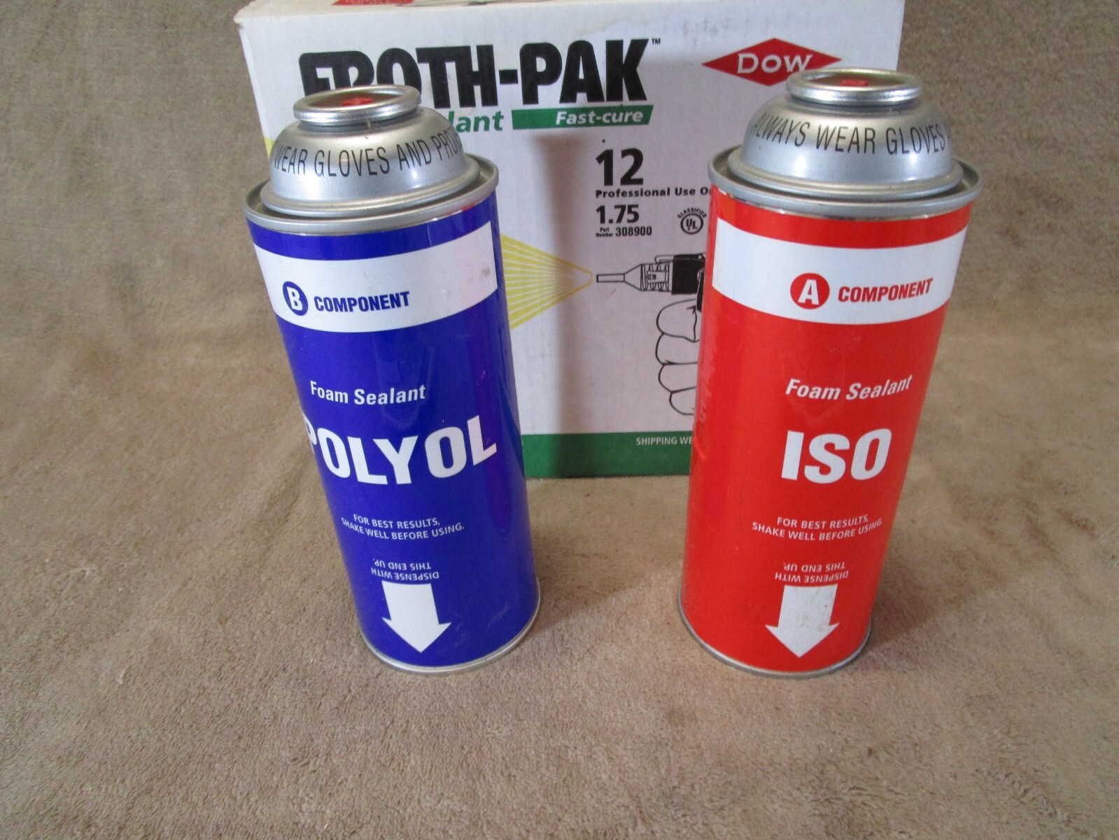 FrothPak 12 Foam Sealant FastCure Spray Kit Expired 12/2021 eBay