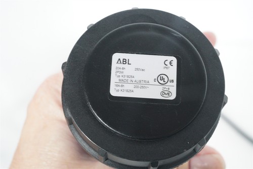 ABL S31S25A and K31S25A Plug and Socket, 20A 250V IP67 W Approx. 20 Feet of Cord - Picture 2 of 5
