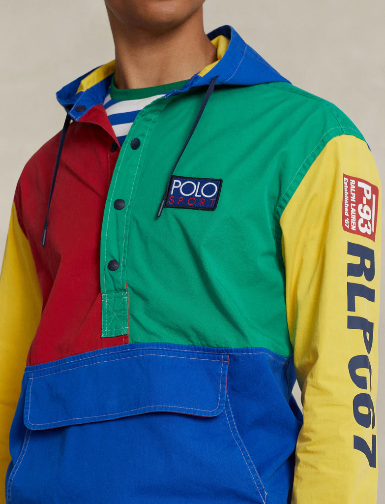 Polo Ralph Lauren RLPC67 Multi Color Block Pullover Anorak