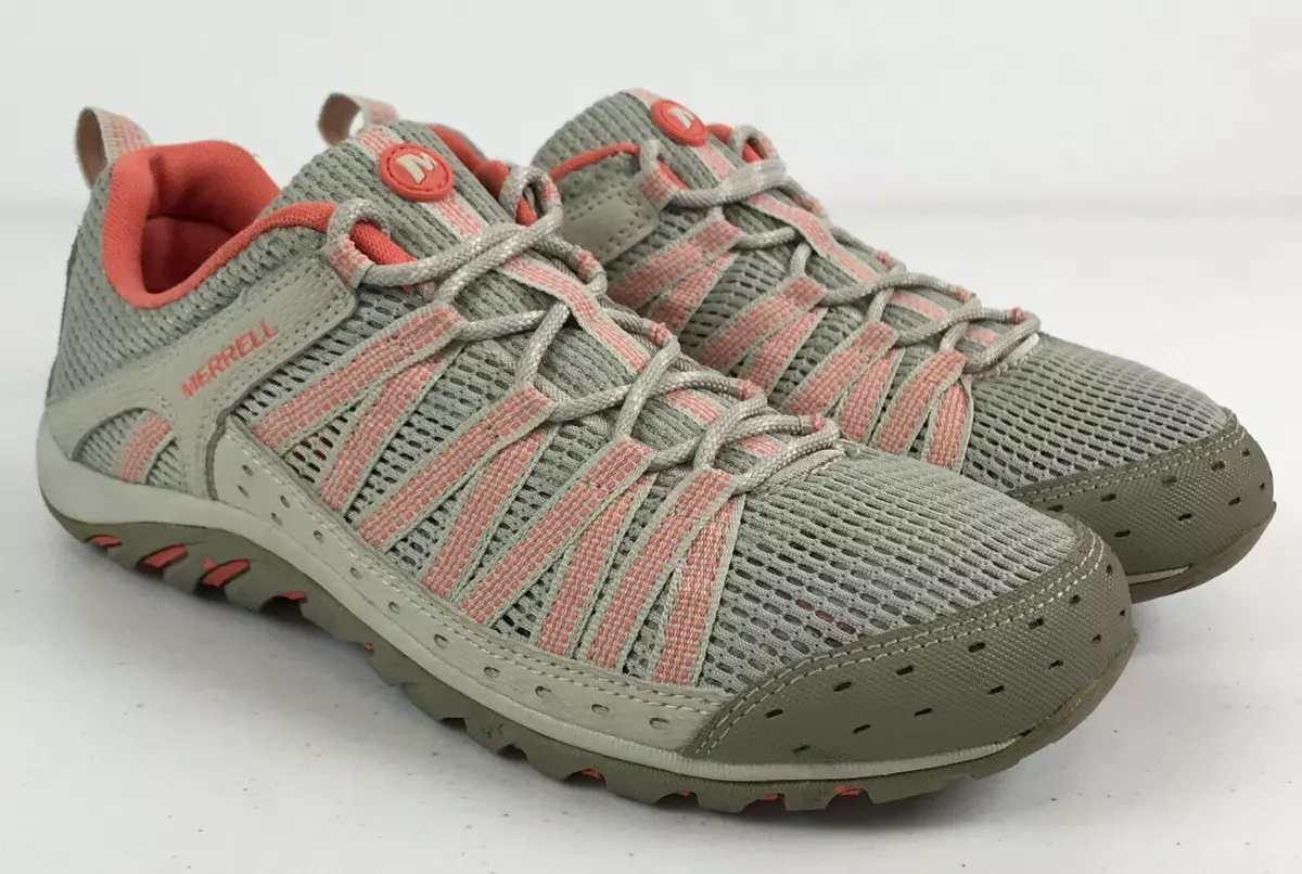 Merrell Silver Lining Coral Athletic Breathable Hiking Trail Shoes Womens Size 9