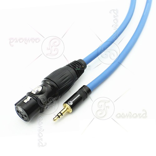 Cavo microfono audio XLR spina jack - presa 3,5 mm frizione OFC Hifi - Foto 4 di 7