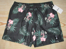 MENS NEFF DISNEY MICKEY MOUSE FLORAL HAWAIIAN SWIM BOARD SHORTS SIZE M