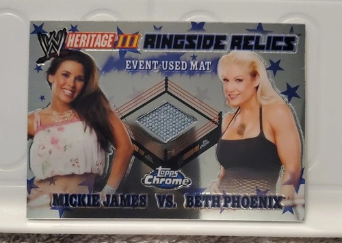2008 Topps Heritage III Chrome WWE Ringside Relics Mickie James vs. Beth Phoenix