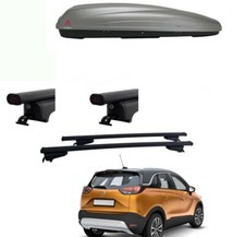 BOX AUTO PORTASCI G3  KRONO 480+BARRE PORTATUTTO G3 OPEL CROSSLAND 2019 CON RAIL