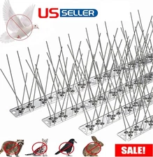 4× Bird Spikes for Small Birds Pigeons 10 Feet /12Strips anti Bird Fence Spike