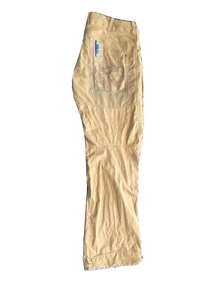 Pantalones de escalada Salewa para hombre con piquete de cremallera azul, refuerzo de entrepierna EU 54/US XXL Foto 3 de 4