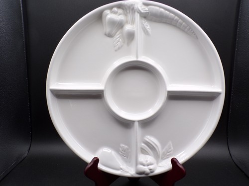 Plato de servidor dividido de 5 secciones Portugal de colección 14" en relieve D25 - Imagen 5 de 7