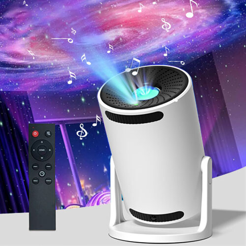 Portable 4K Mini Projector 10000 Lumen LED WiFi Bluetooth UHD Home Projector-image