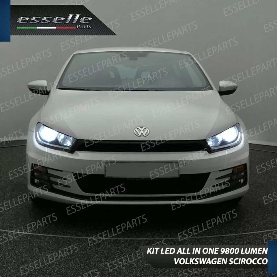 CONVERSIONE FARI FULL LED + LUCI DIURNE VW SCIROCCO RESTYLING LUMEN LED CANBUS - Immagine 4 di 4